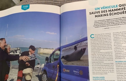 Article dans Rotarymag de Juin 2025 au sujet de la remise du Globi